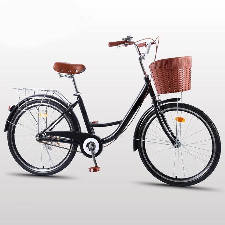 Womens vintage bike with basket store