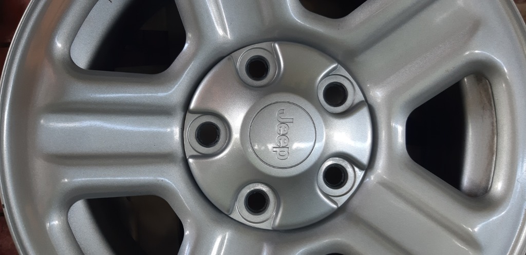 5pcs Jeep Wrangler 16 in rims/mags, Car Parts & Accessories, Mags and Tires  on Carousell