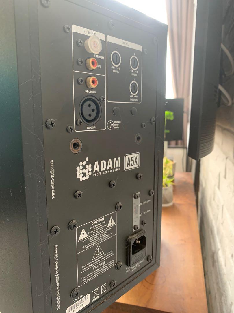 德國Adam A5X 主動式監聽喇叭一對有盒, 音響器材, Soundbar、揚聲器