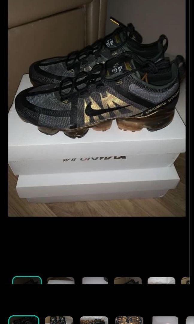 vapormax 2019 gold and black