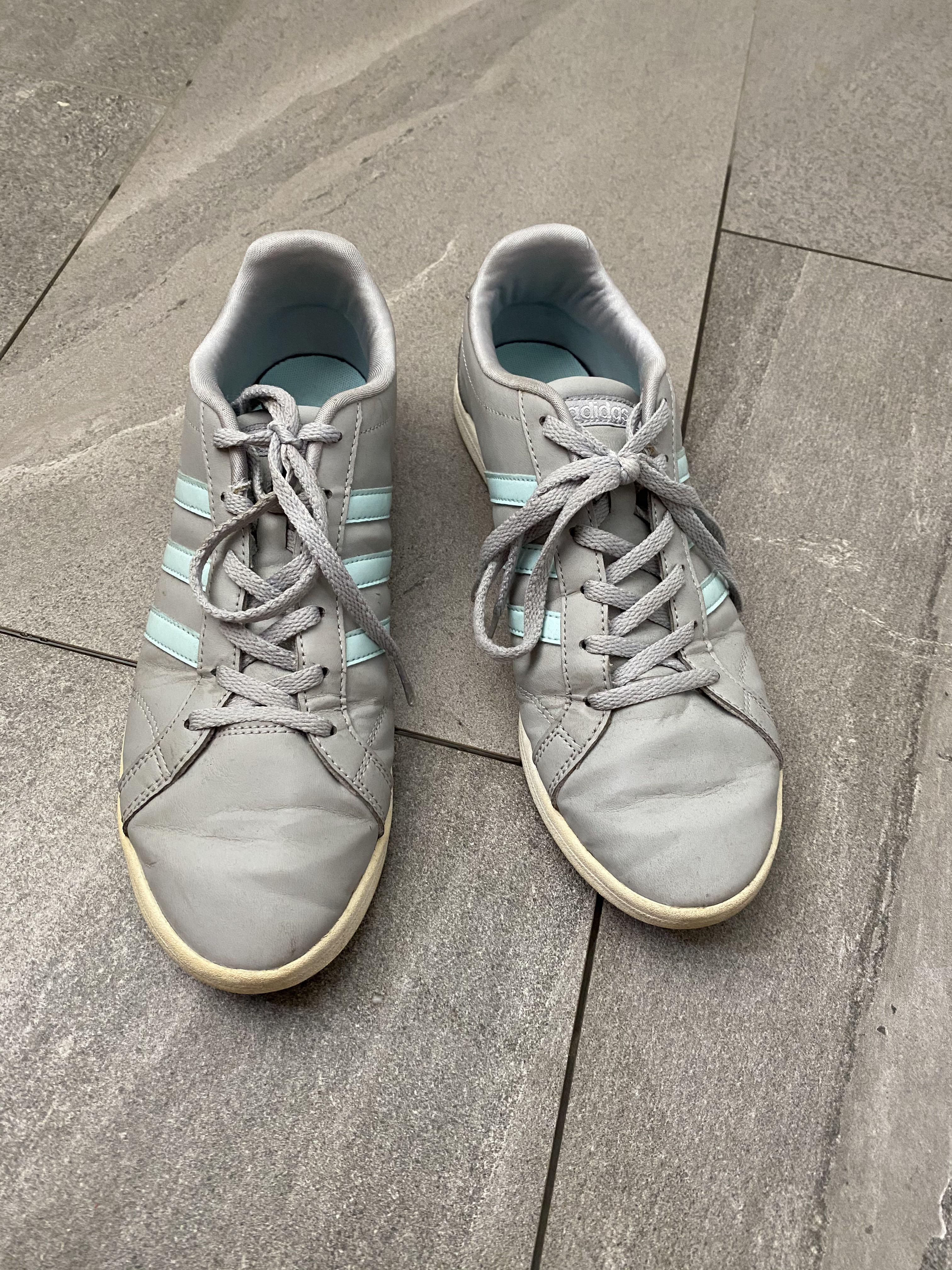 adidas grey stripe shoes