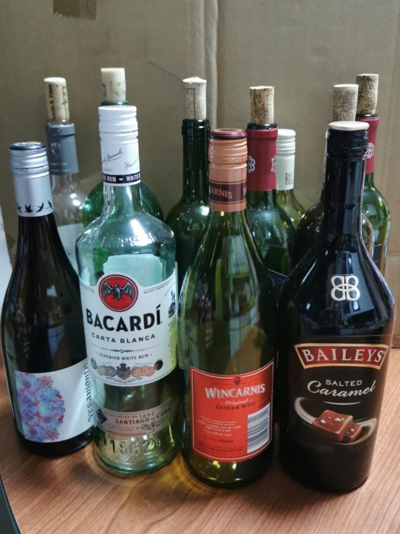 Alcohol empty bottles, Everything Else on Carousell