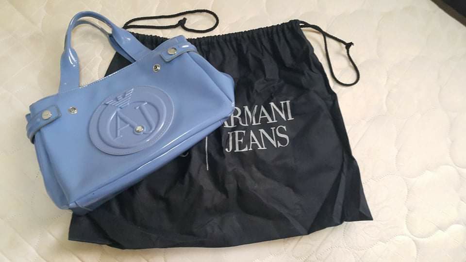 armani jeans blue bag