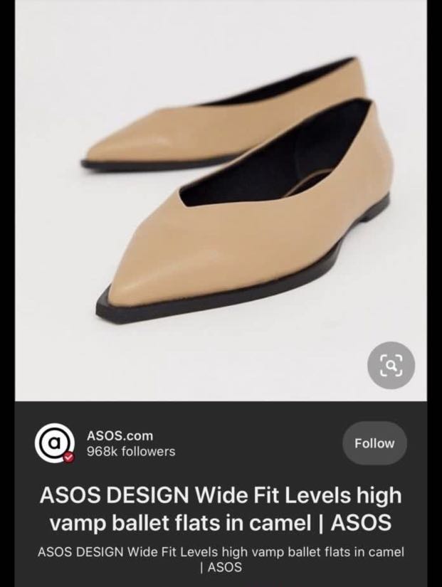 asos nude flats