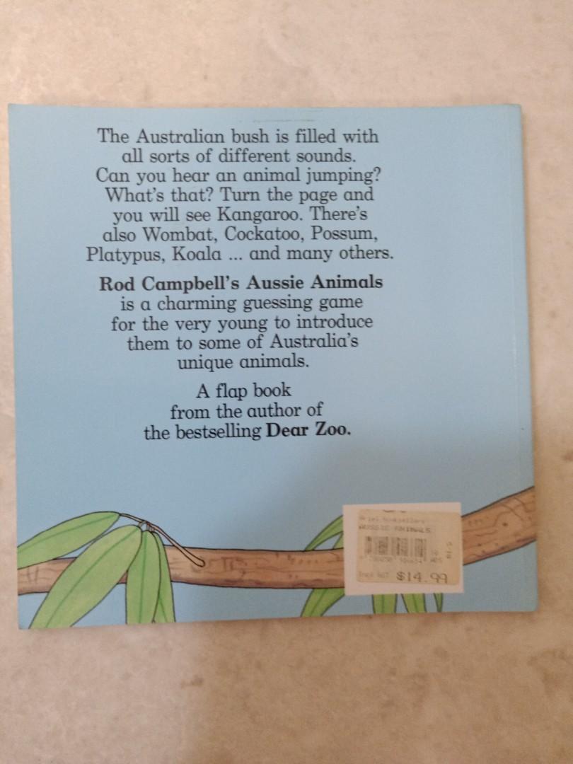 Aussie Animals (Category: Children's Books) located in Singapore. Submitted by lsinn (Listing ID 1018822397, Image 2). Description: A flap book for children to learn about Australian animals in a fun and education way..