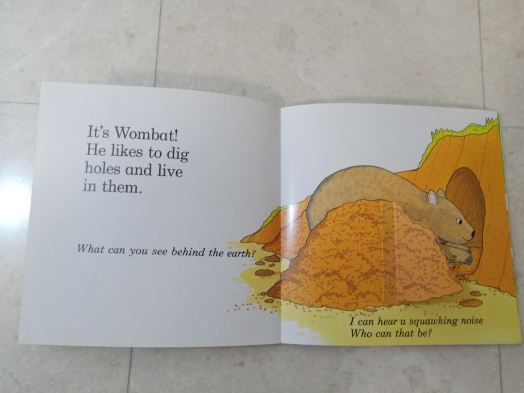 Aussie Animals (Category: Children's Books) located in Singapore. Submitted by lsinn (Listing ID 1018822397, Image 3). Description: A flap book for children to learn about Australian animals in a fun and education way..