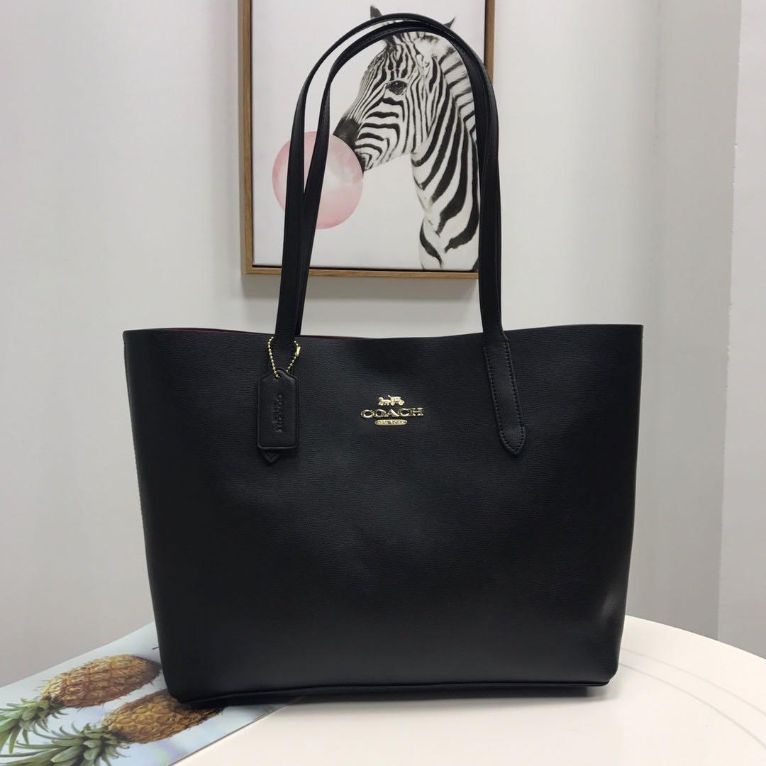 coach avenue tote black