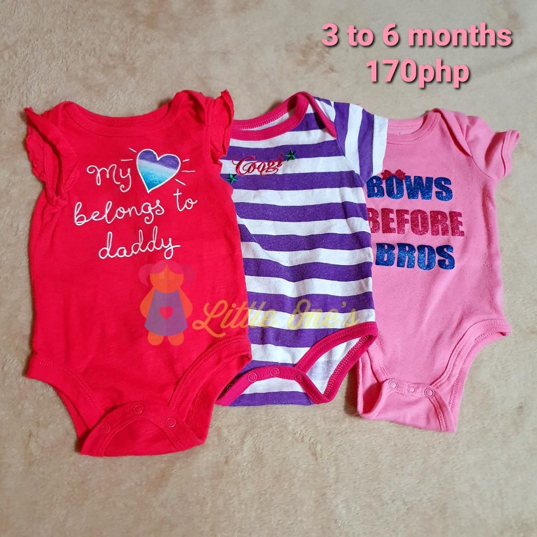Baby Girls Clothes Onesies Frogsuits Personal Preloved Of My Baby