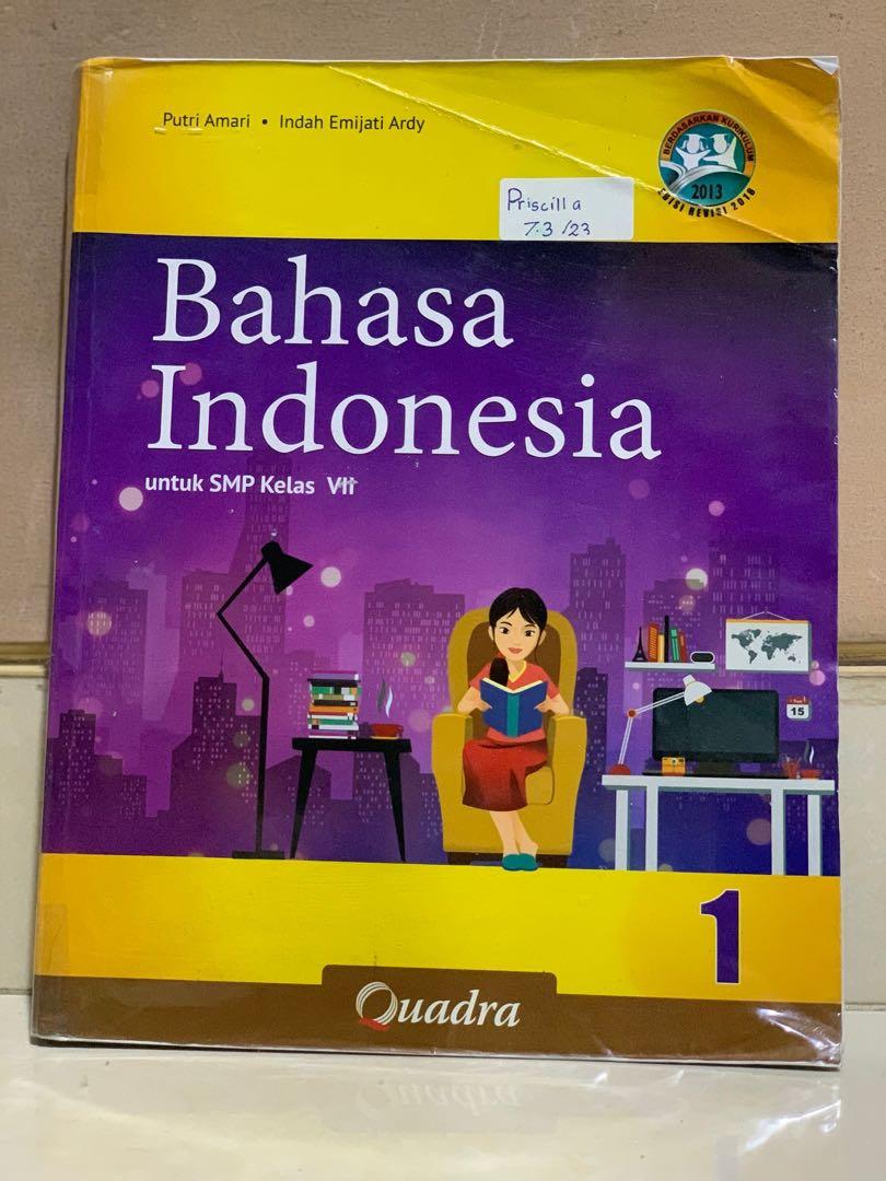 Bahasa Indonesia 1 Smp Kelas Vii 7 - Quadra Buku Alat Tulis Buku Pelajaran Di Carousell