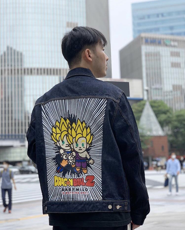 bape dragon ball z coach jacket