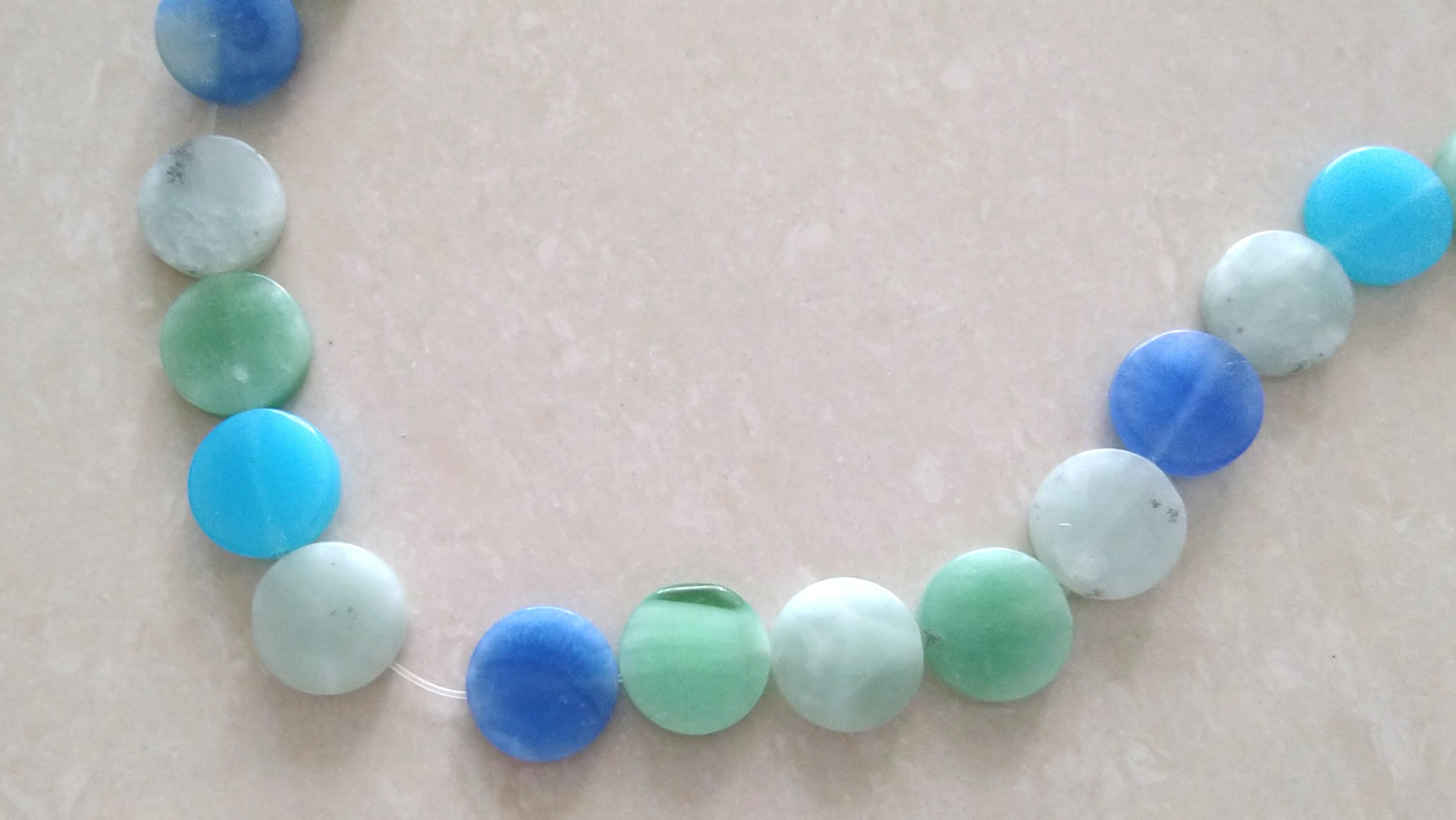 flat circle beads