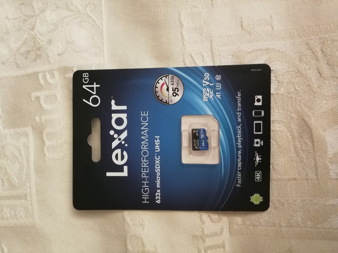 Brand new Lexar micro SD card 64gb