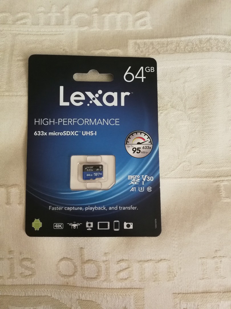 Brand new Lexar micro SD card 64gb