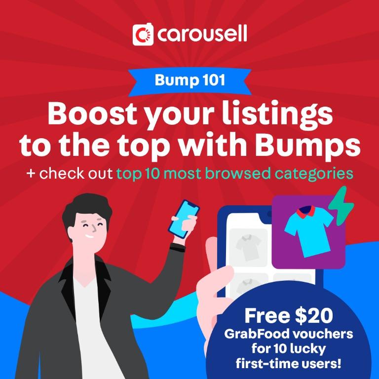 Bump 101 Giveaway T C Applies All You Need To Know About Bumps Bulletin Board Announcements On Carousell