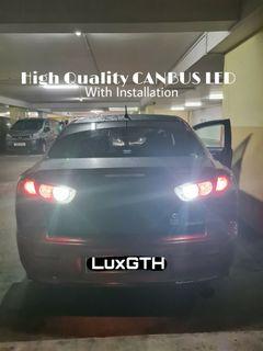 Car Reverse Light LEDs Replacement - Volkswagen Scirocco, Golf, Jetta, Beetle, Polo, Caddy, GLI, Lexus Nx200t, KIA Koup, Cerato, Forte, K3, Honda Fit, Jazz, Civic, Vezel, Stream, BMW, Mitsubishi Lancer, Maserati Granturismo, Ghibli, Quattroporte