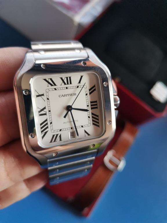 Cartier santos large 2018 store