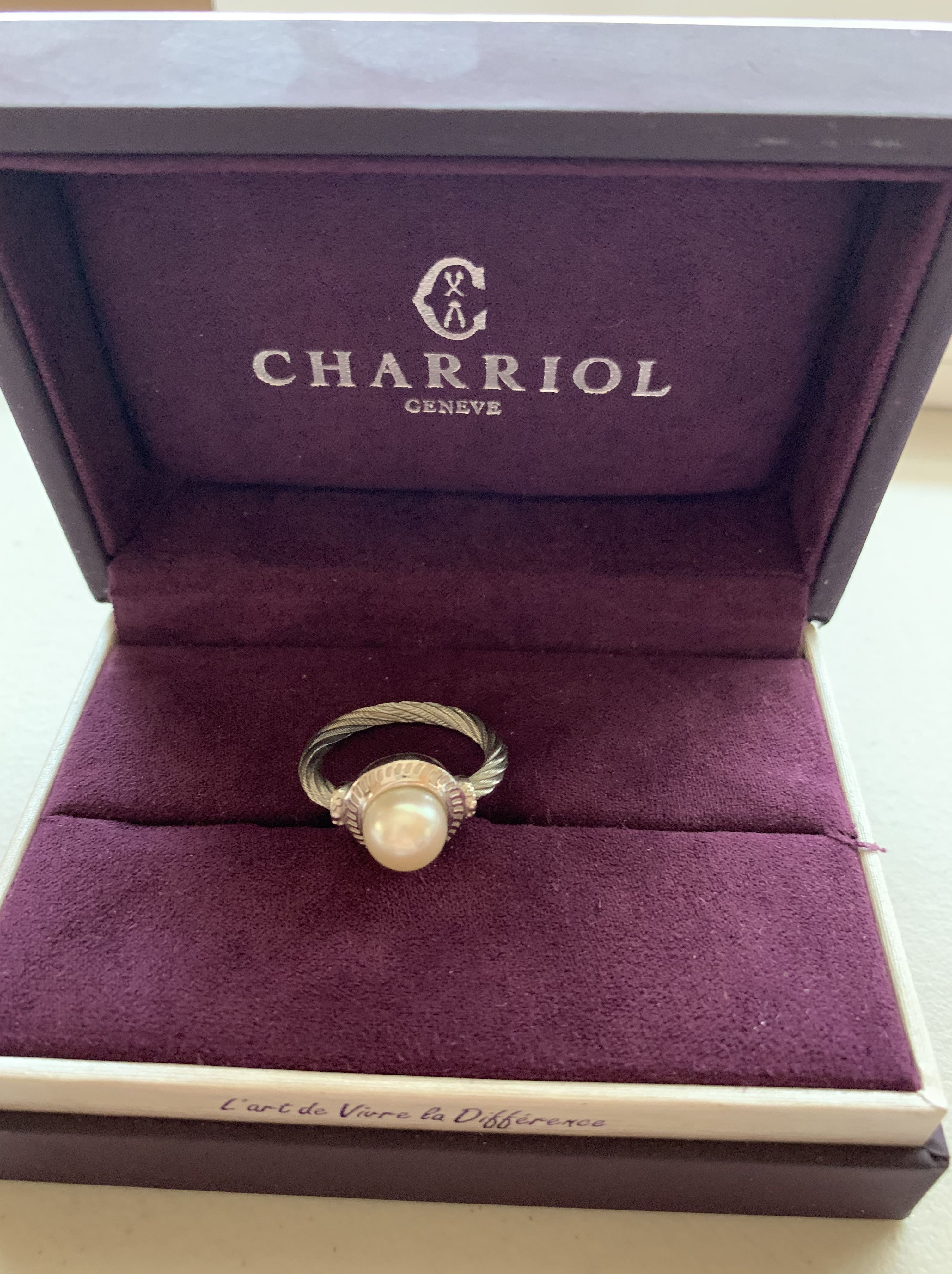 Charriol pearl ring sale