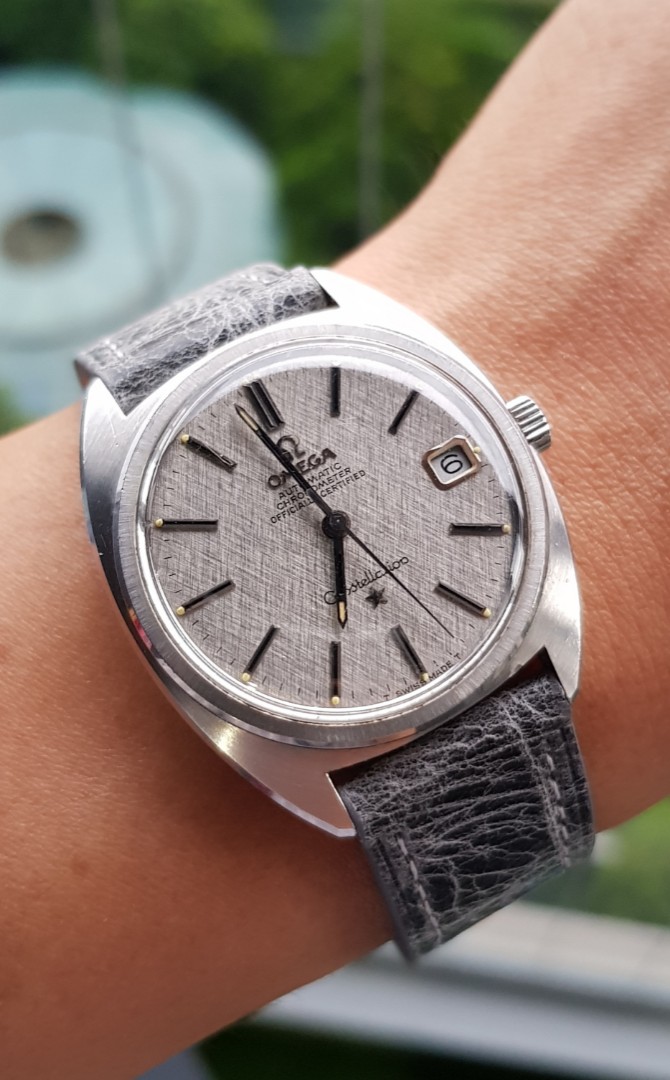 Omega constellation linen dial top