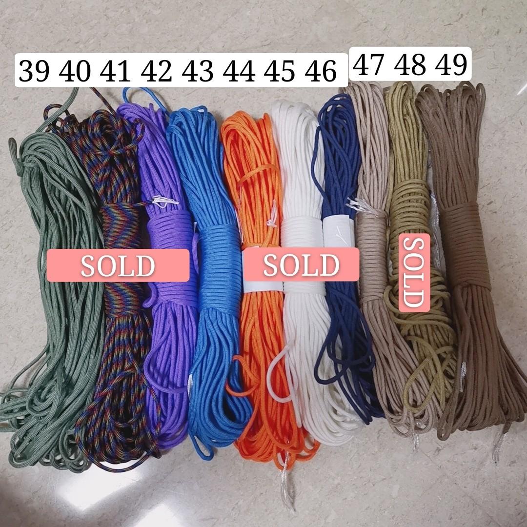 CLEARANCE Paracord Strings [59 COLOURS], Hobbies & Toys, Stationary
