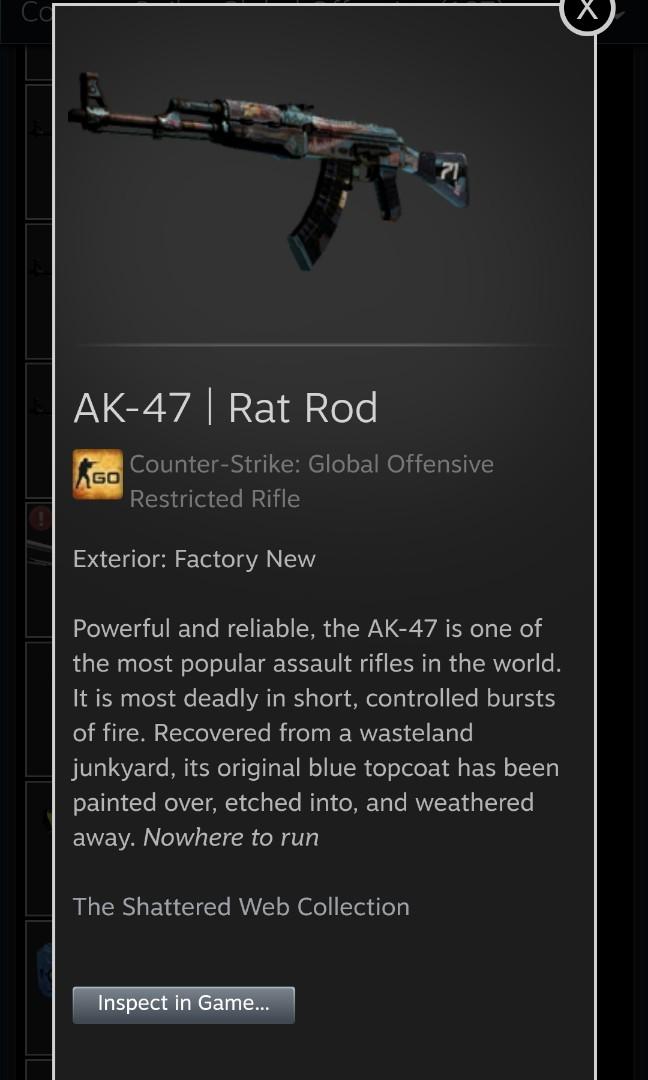 Csgo Ak 47 Rat Rod Fn Toys Games Video Gaming In Game Products On Carousell - epic ak 47 roblox