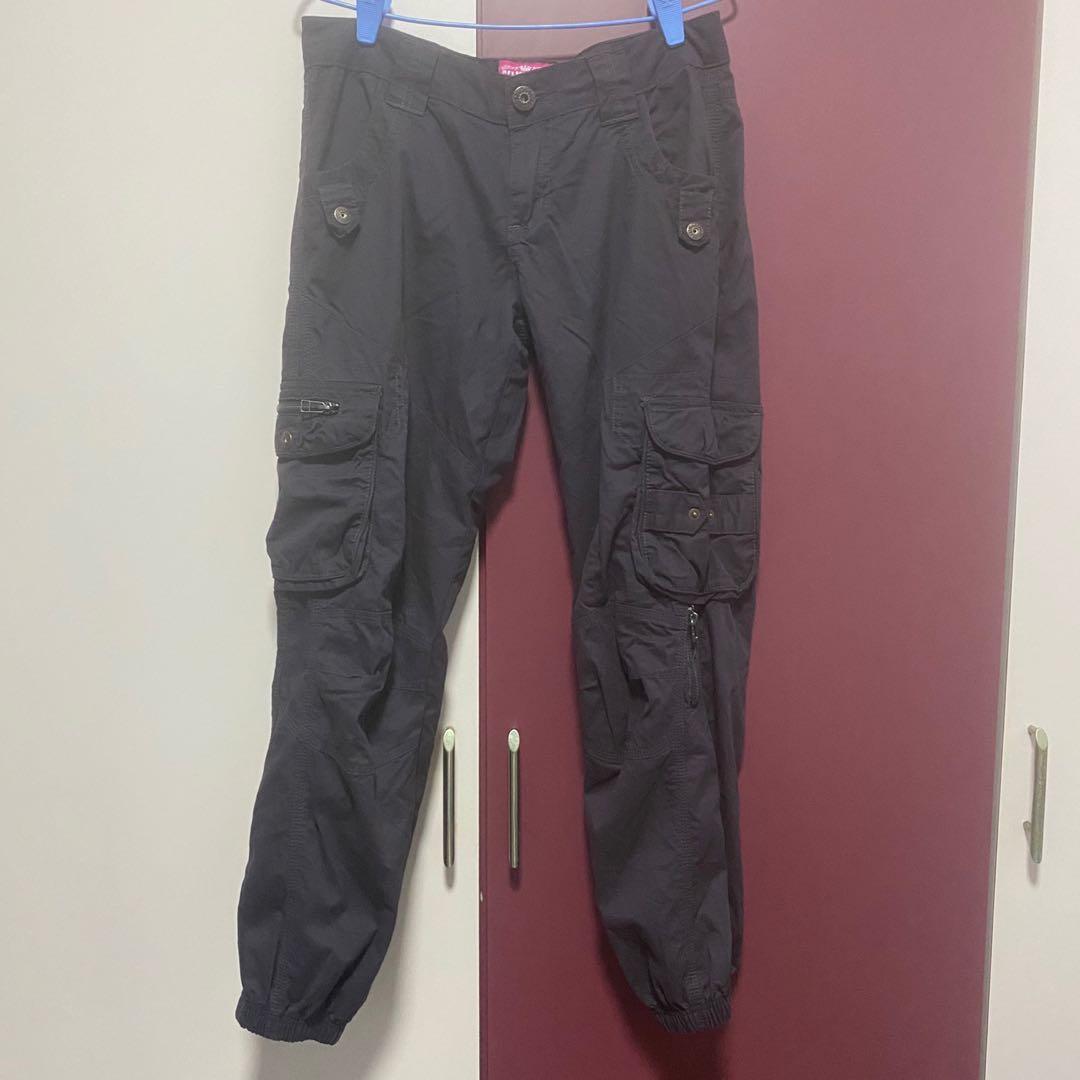 dark purple cargo pants