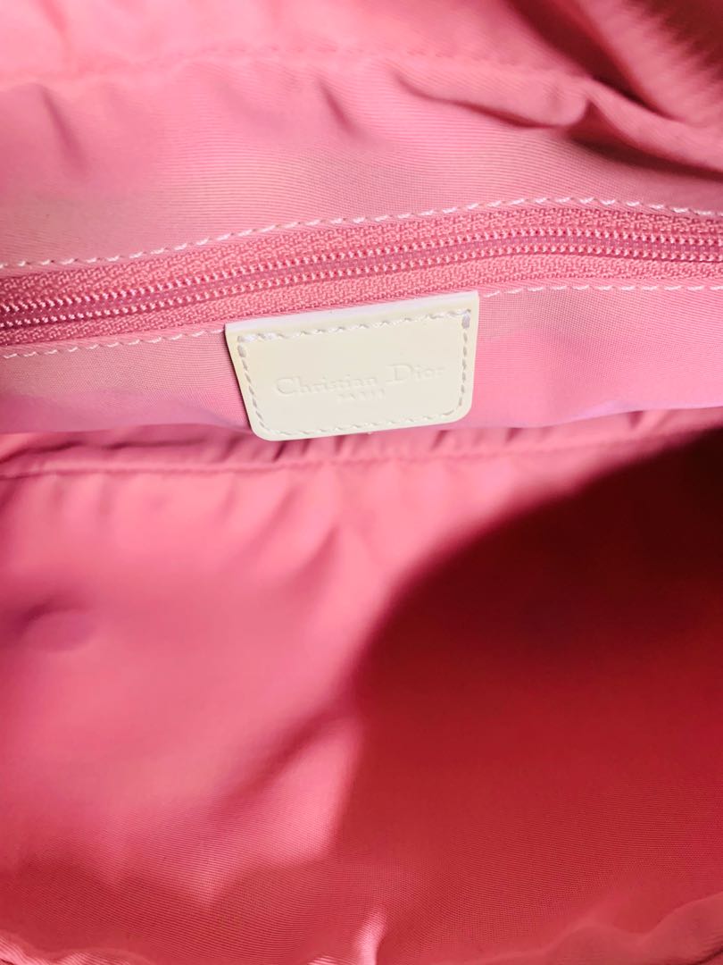 Dior by Galliano Vintage Pink Monogram Shoulder Bag