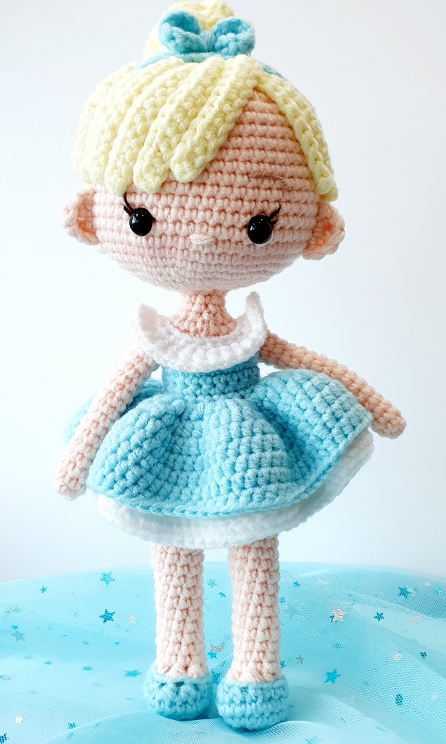 disney princess crochet cinderella head