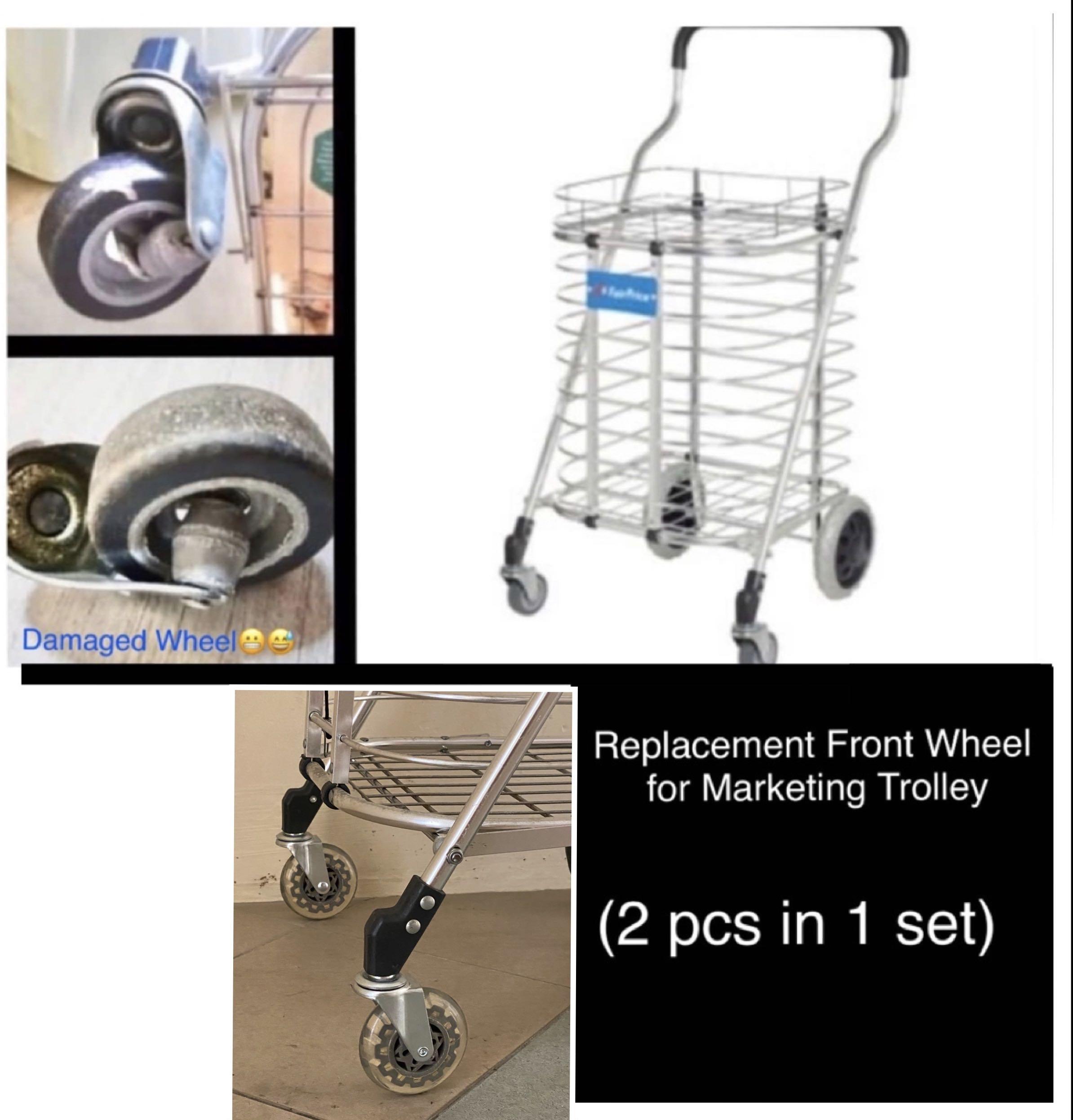 Repair Front Wheel For Marketing Trolley 修理手推买菜车的轮子 Everything Else On Carousell