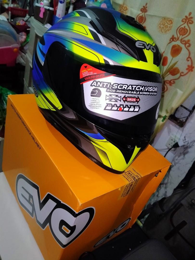 Evo helmet full face dual visor sales