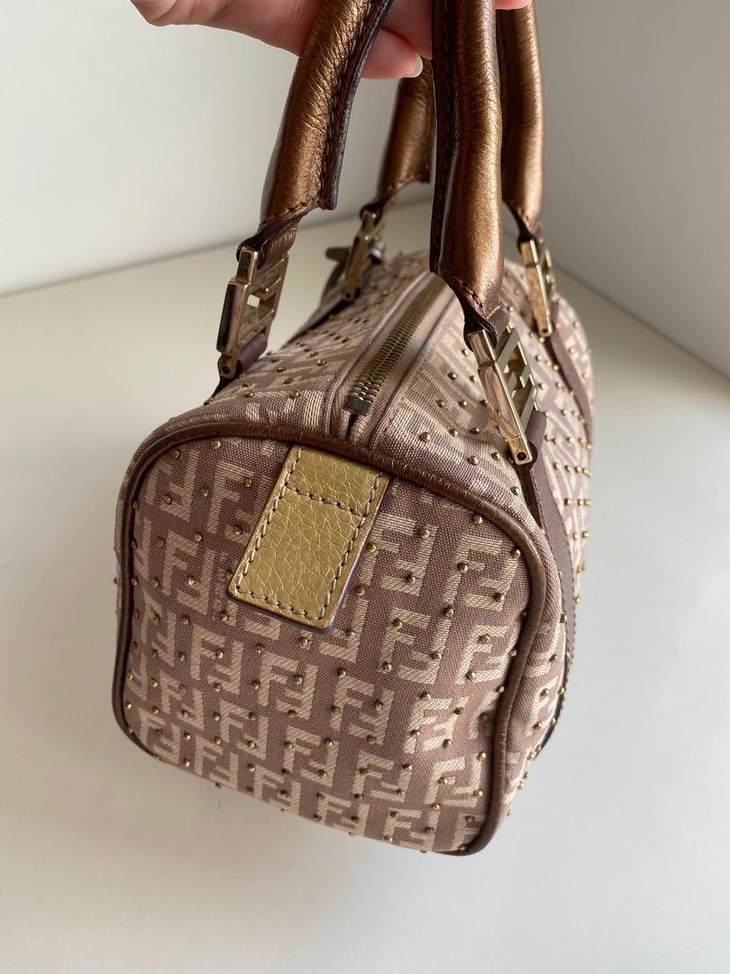 Fendi vintage mini zucca Boston bag, Luxury, Bags & Wallets on Carousell