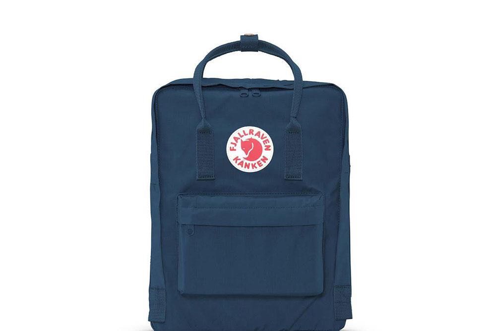 dark blue kanken backpack