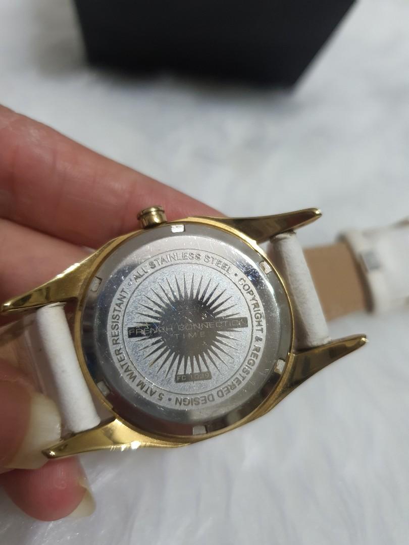 French Connection Leather Strap Watch Women s Fashion Watches