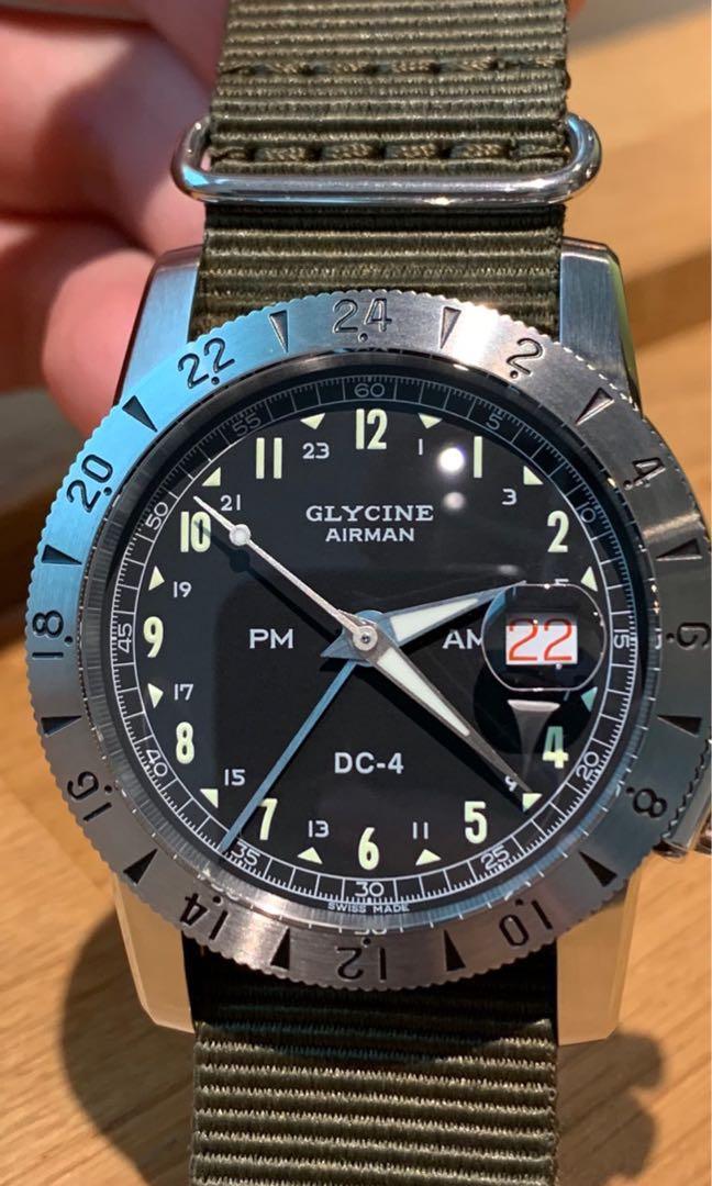 Glycine airman sales dc4 gmt