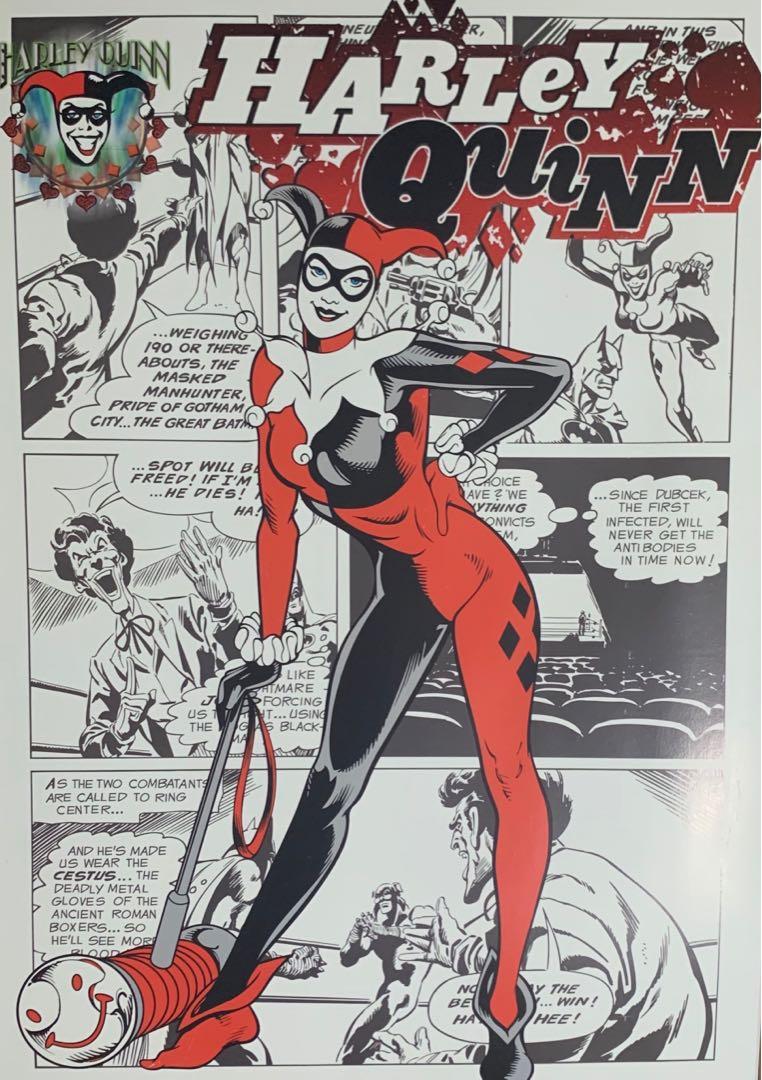 Harley Quinn Comic Poster Authentic Books Stationery Comics