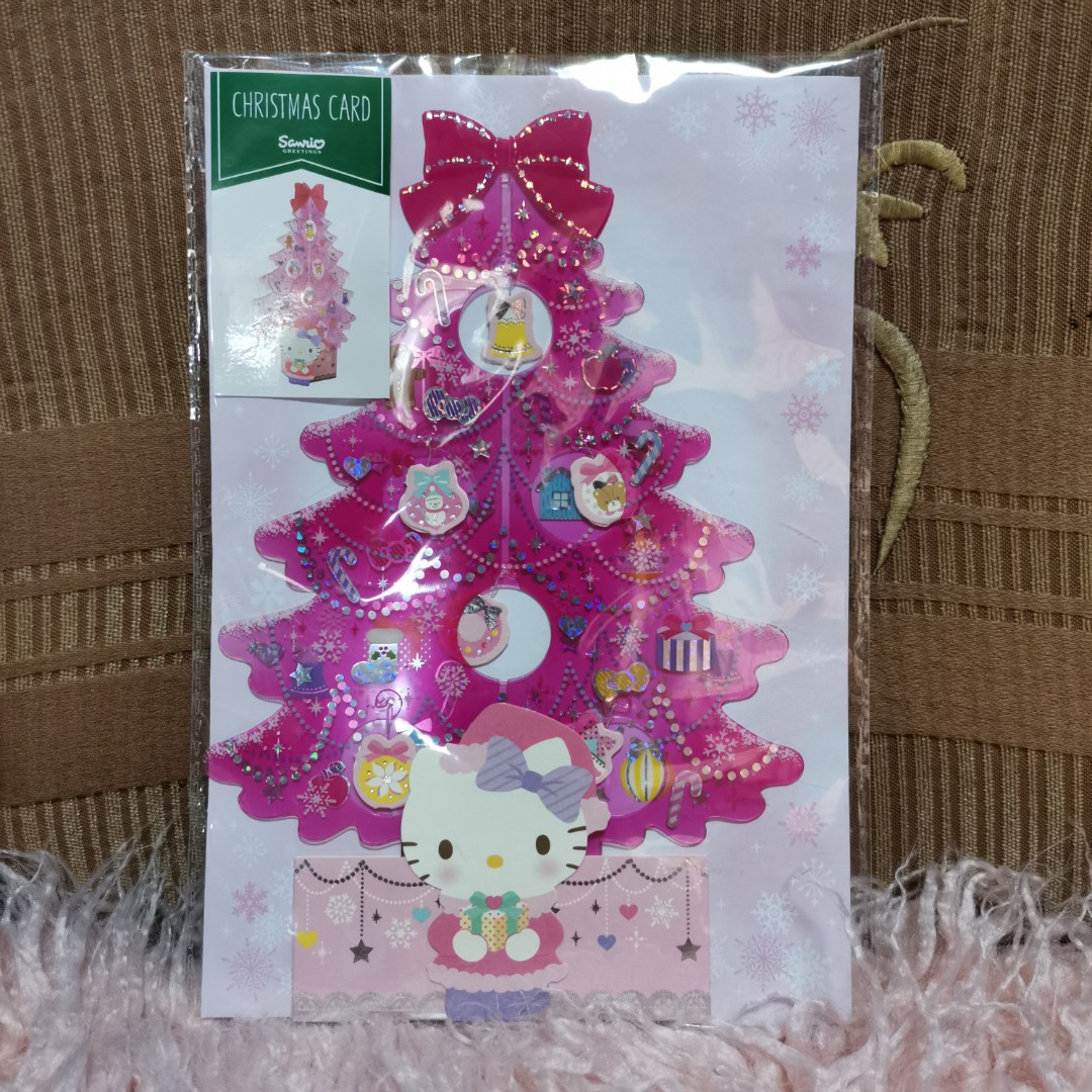 Hello Kitty Christmas Card Design Craft Artwork On Carousell See more ideas about cat diy, cat room, cat furniture. hello kitty christmas card