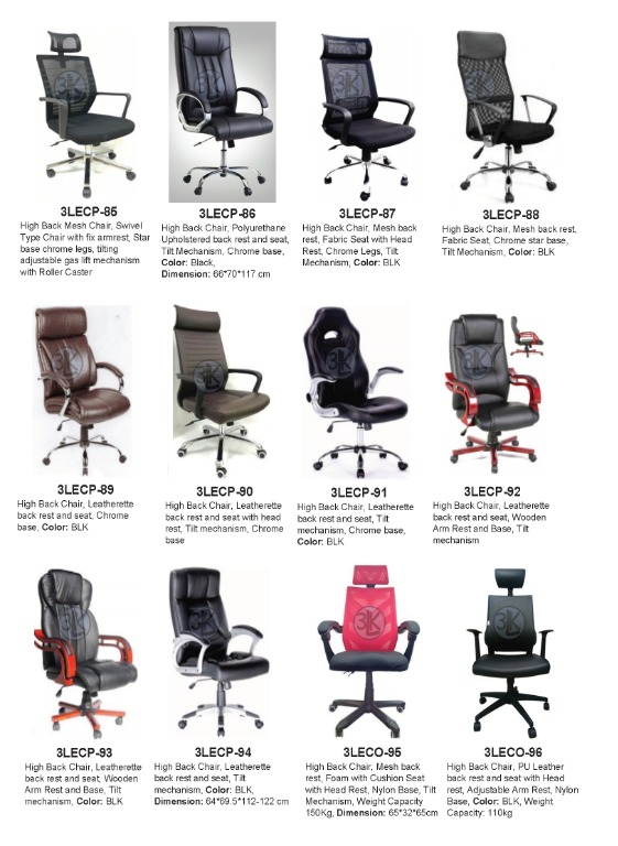 high back high chair