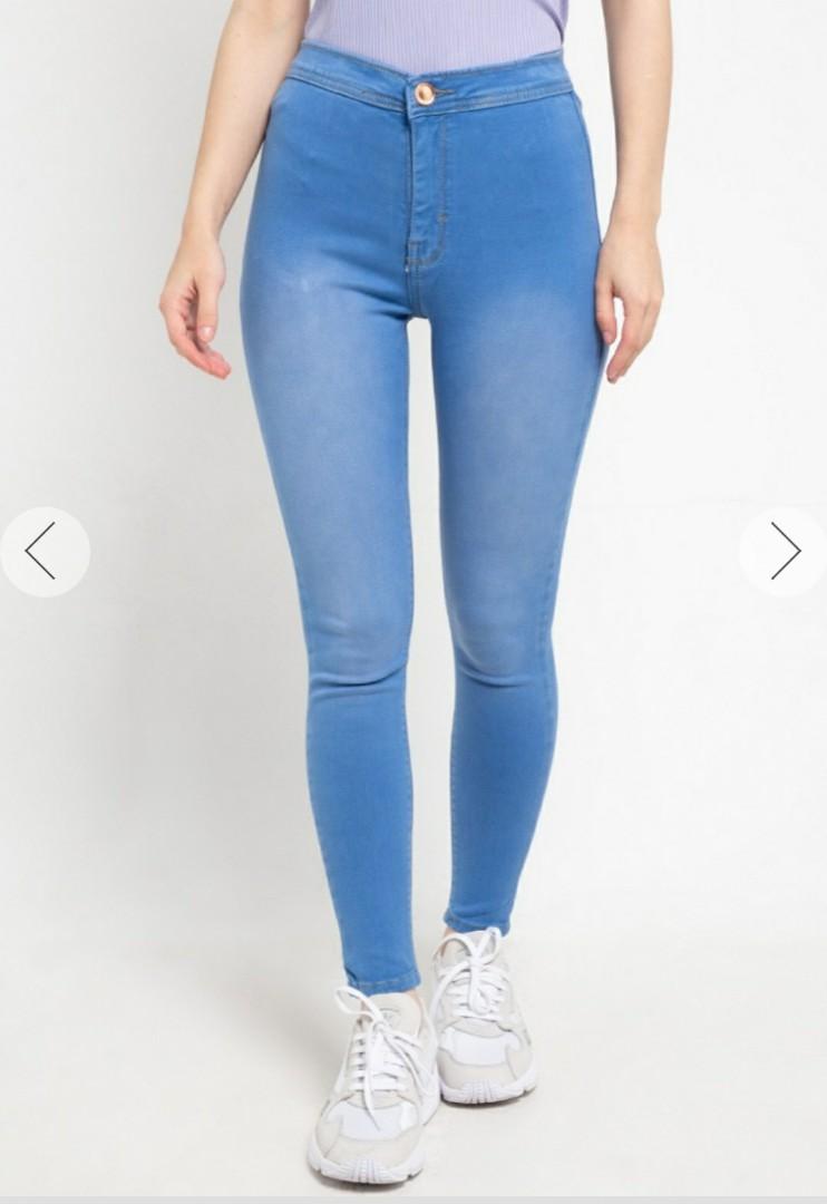 high denim jeans