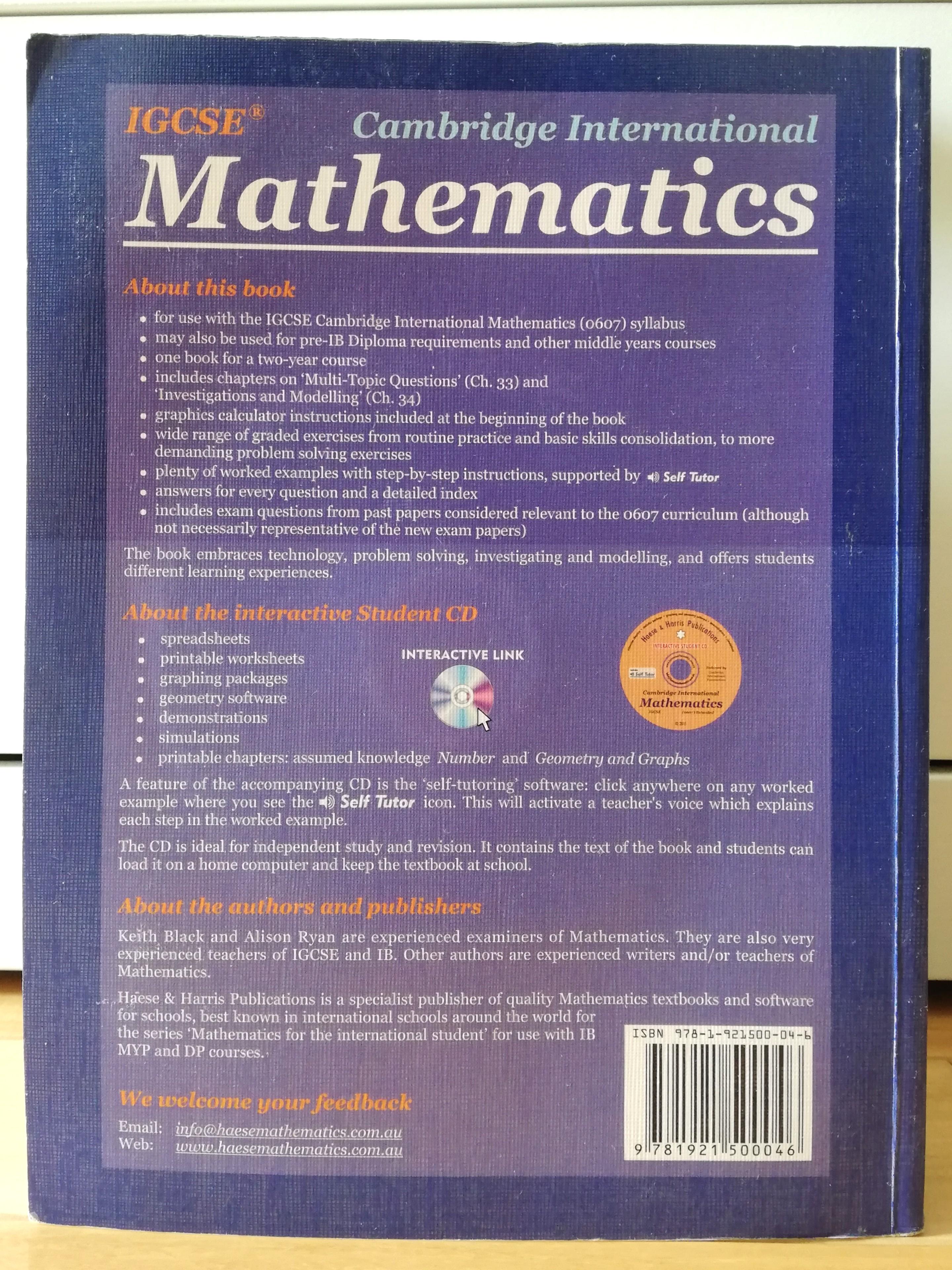 返品不可Cambridge International Mathematics CD付き - 語学・辞書
