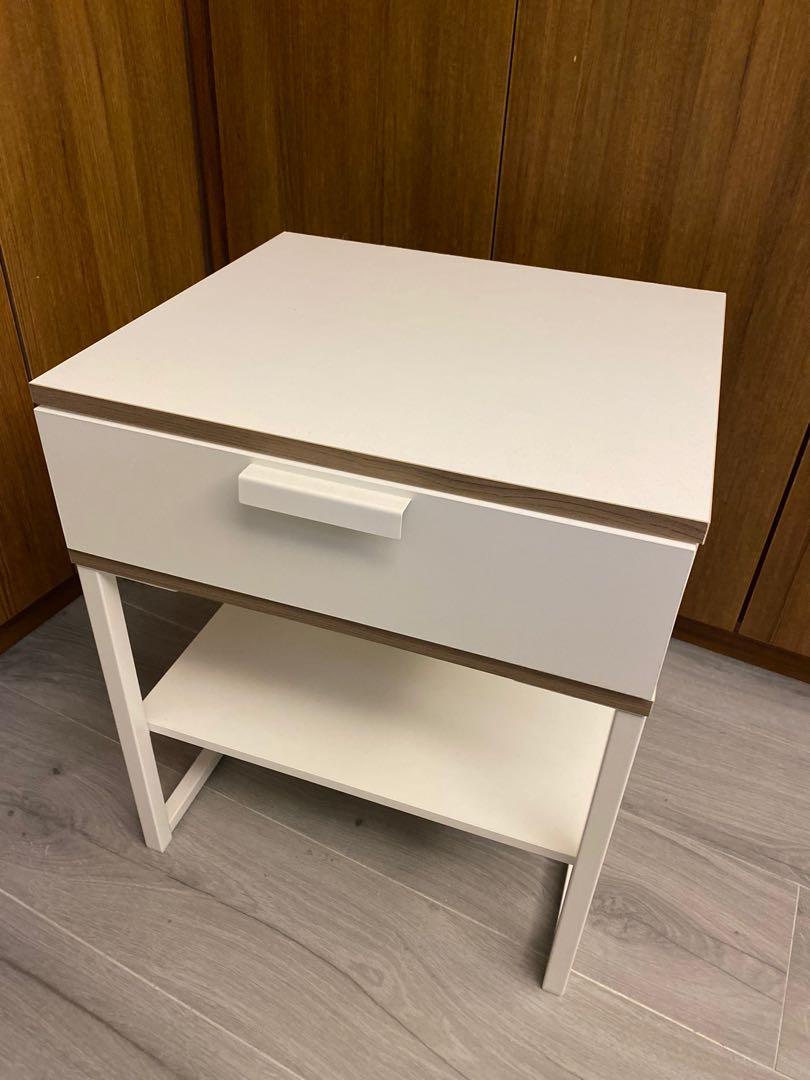 Ikea Bedside Table Trysil, 傢俬＆家居, 傢俬, 櫃子、組合櫃及置物架 Carousell