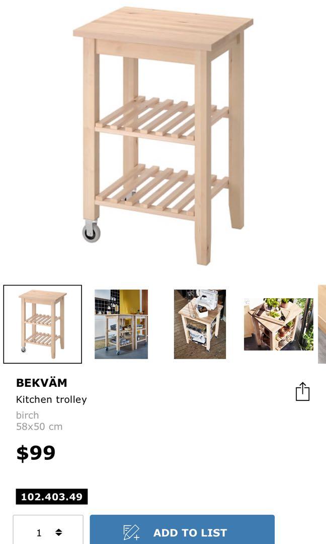 Ikea Kitchen Trolley Furniture Others On Carousell