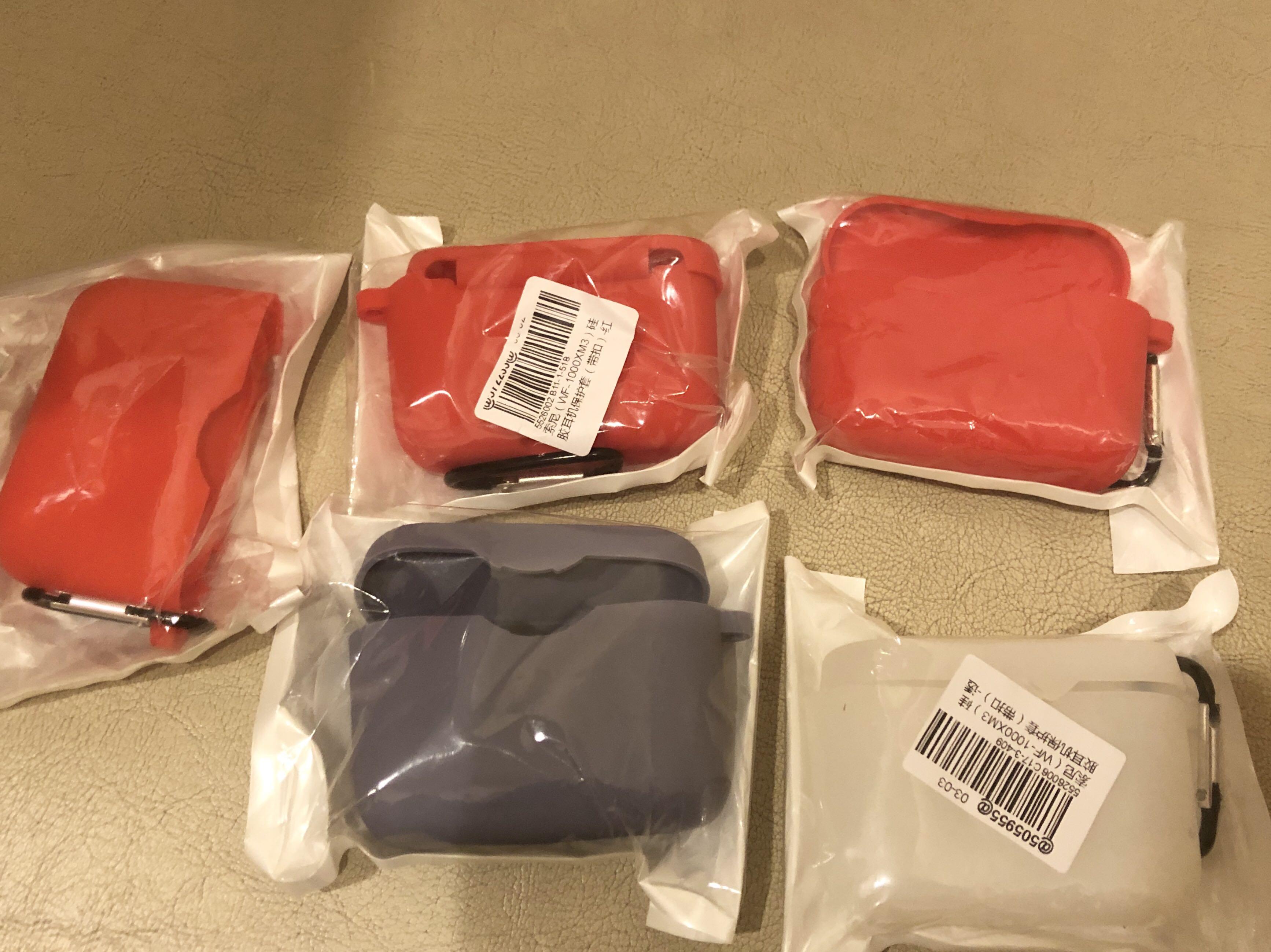 Instock Sony Wf 1000xm3 Wireless Earphone Full Coverage Dust Proof Silicone Case Cover With Hook Electronics Others On Carousell