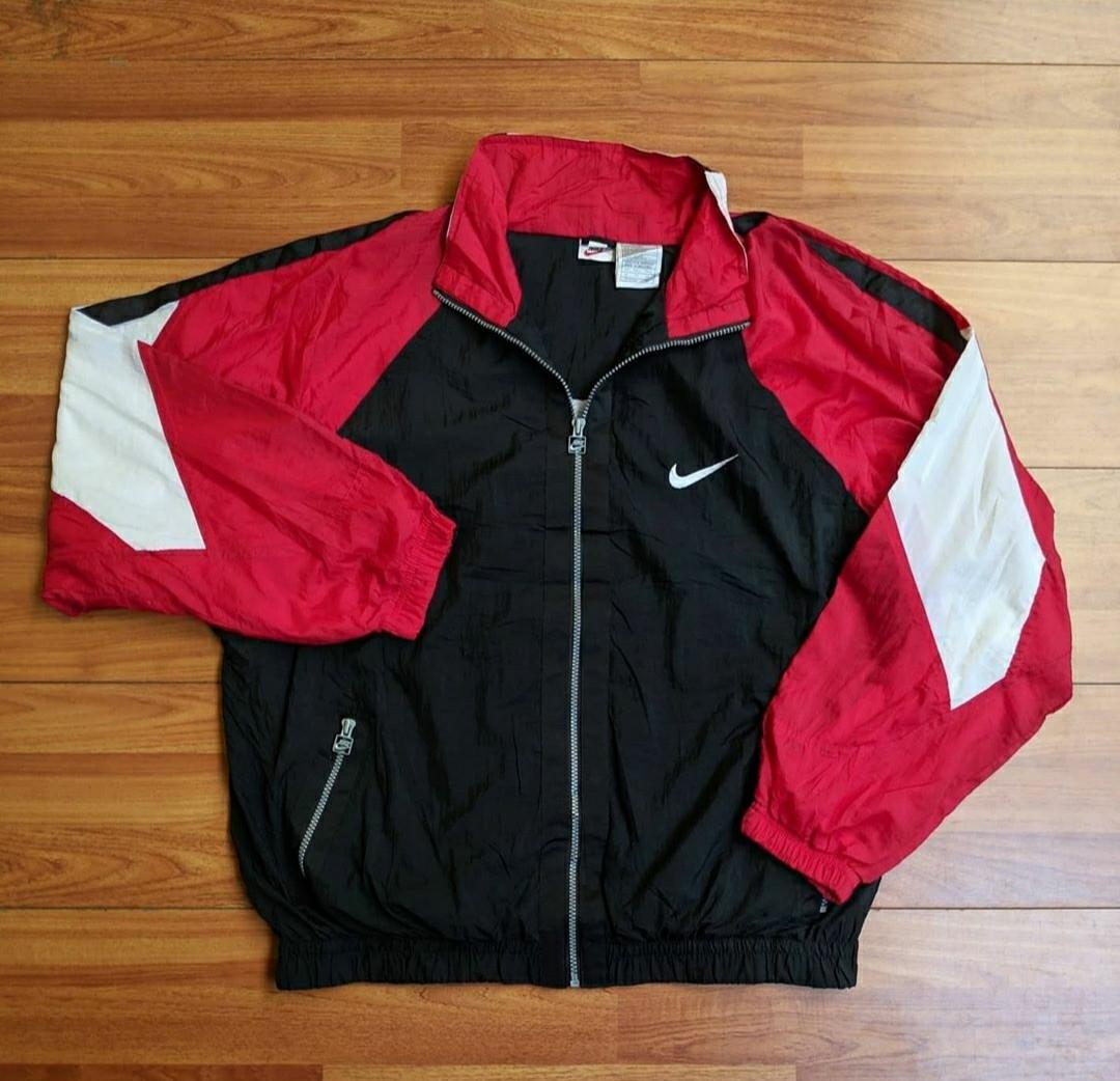 Jaket Nike Vintage, Fesyen Pria 