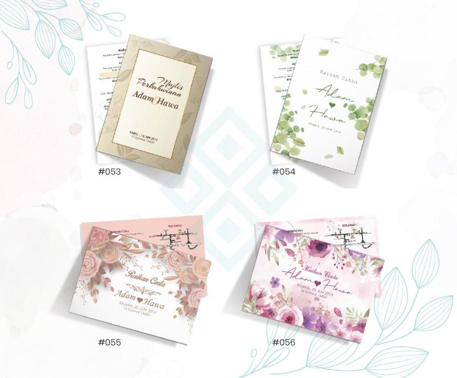 Kad Kahwin Pelbagai Saiz Free Sampul E Card Design Craft Others On Carousell