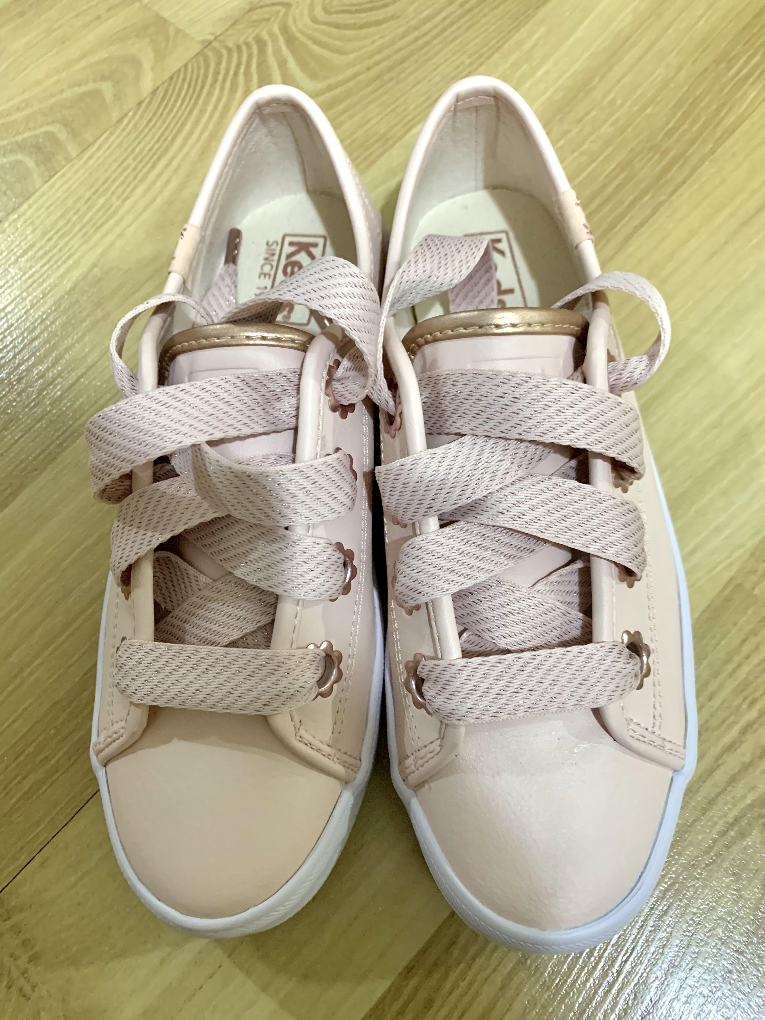 pink leather keds