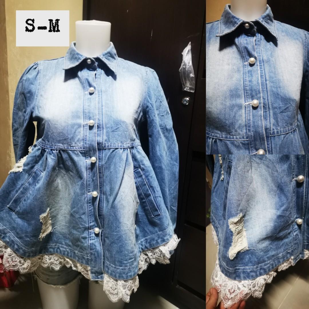 ditsy denim jacket dupe