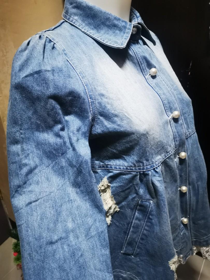 ditsy denim jacket dupe