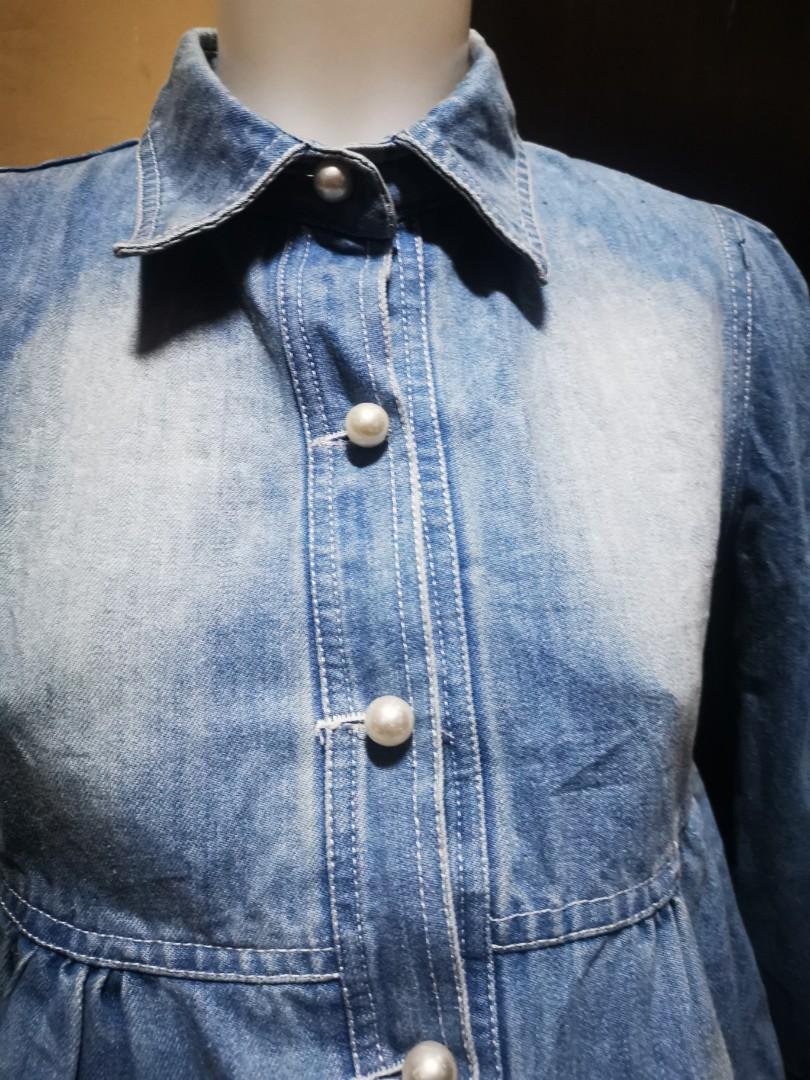 ditsy denim jacket dupe