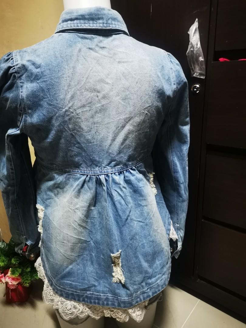 ditsy denim jacket dupe