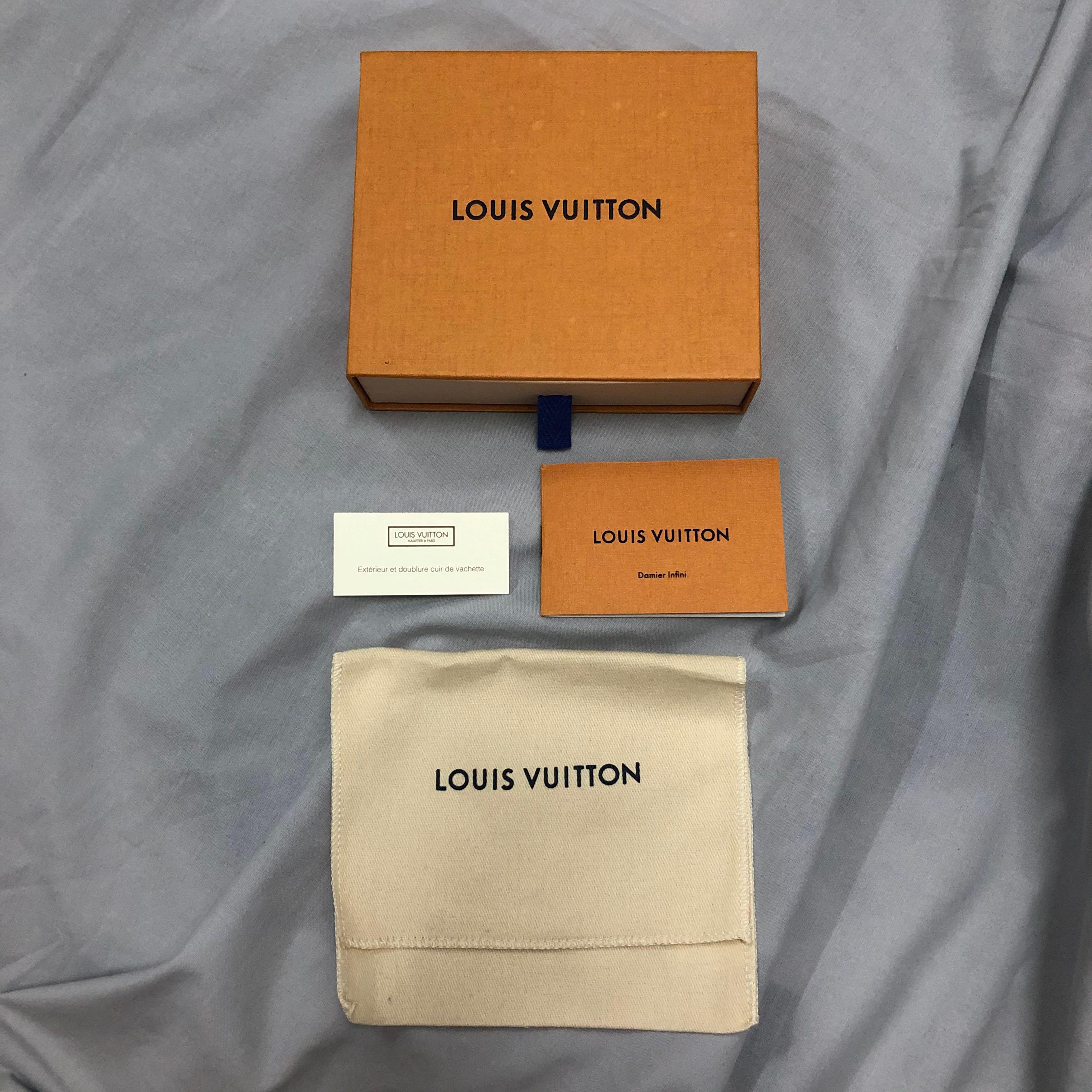 Louis Vuitton wallet box, dust bag and bag