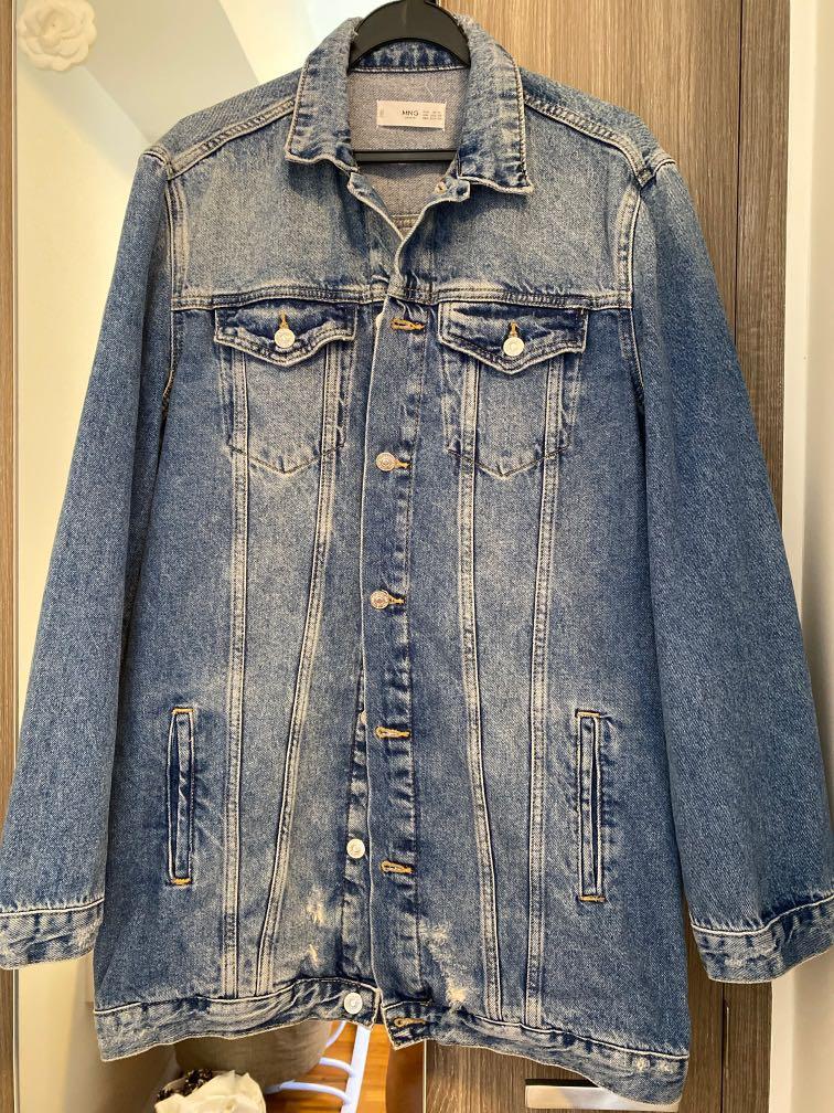 mango oversized denim jacket